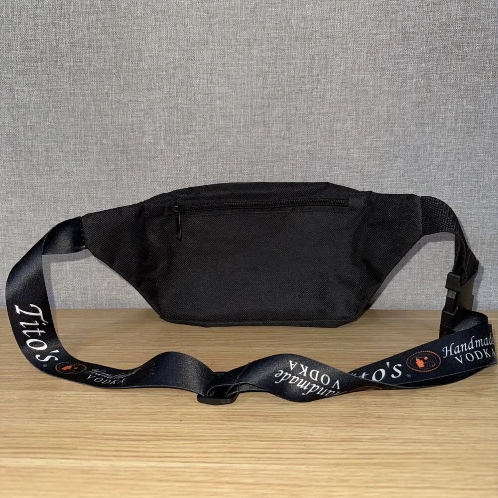 Tito's Handmade Vodka Black Fanny Pack Waist Bag Belt Pouch Promotional Merchand